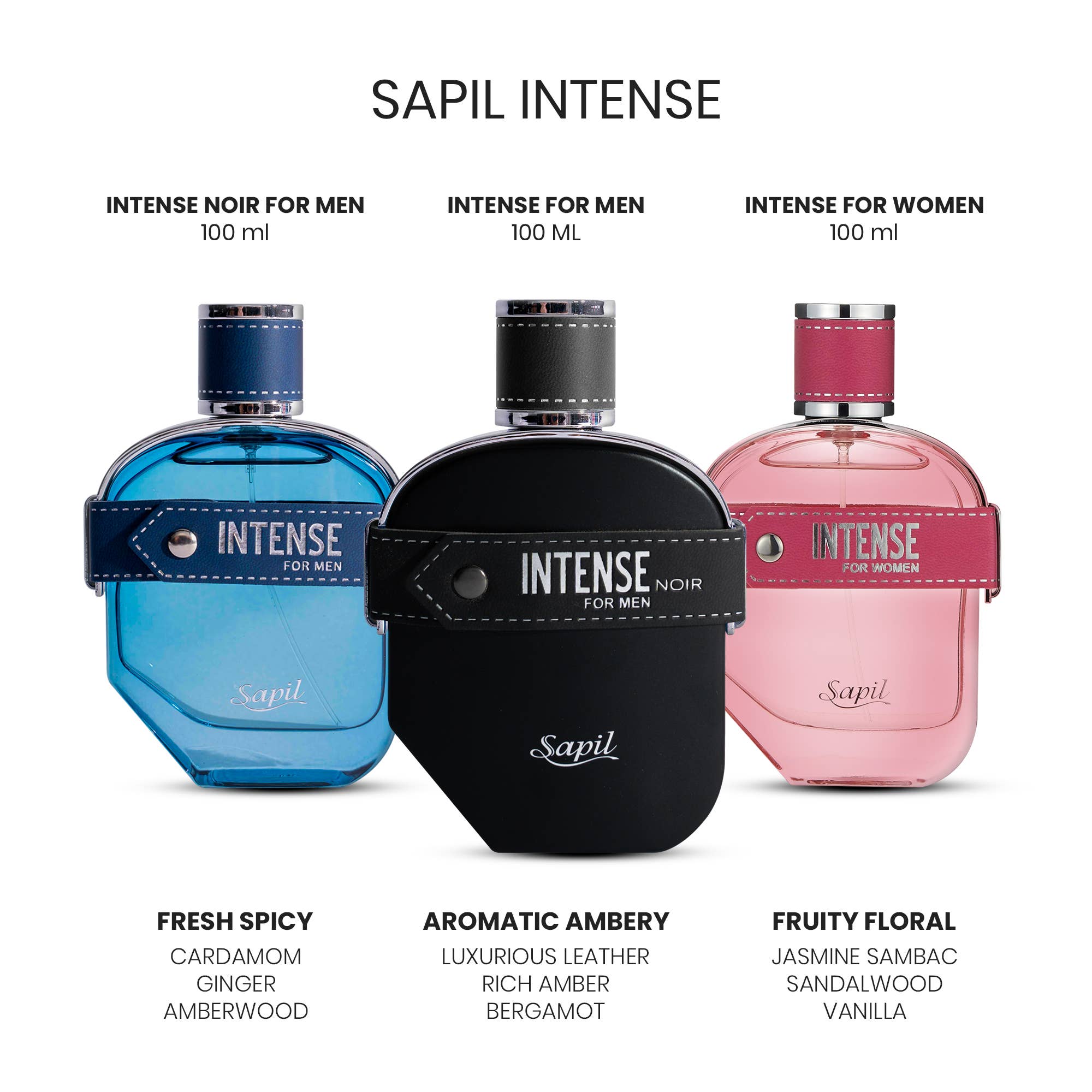 SWISS ARABIAN – wholesale Perfume/eau de toilette – Sapil Intense Noir Eau de Parfum Luxury Scent for Men 100ml4