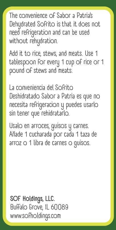 Sabor a Patria - Wholesale Dried Spice Mix - Sofrito2