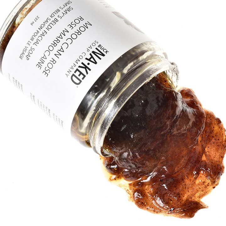 Savon Visage Rose Marocaine pour la vente par Buck Naked Beauty