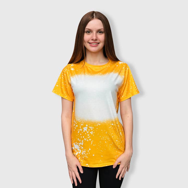 ILTEX Apparel - Wholesale T-Shirt - Women's - FAUX Bleached Tees - Adult43