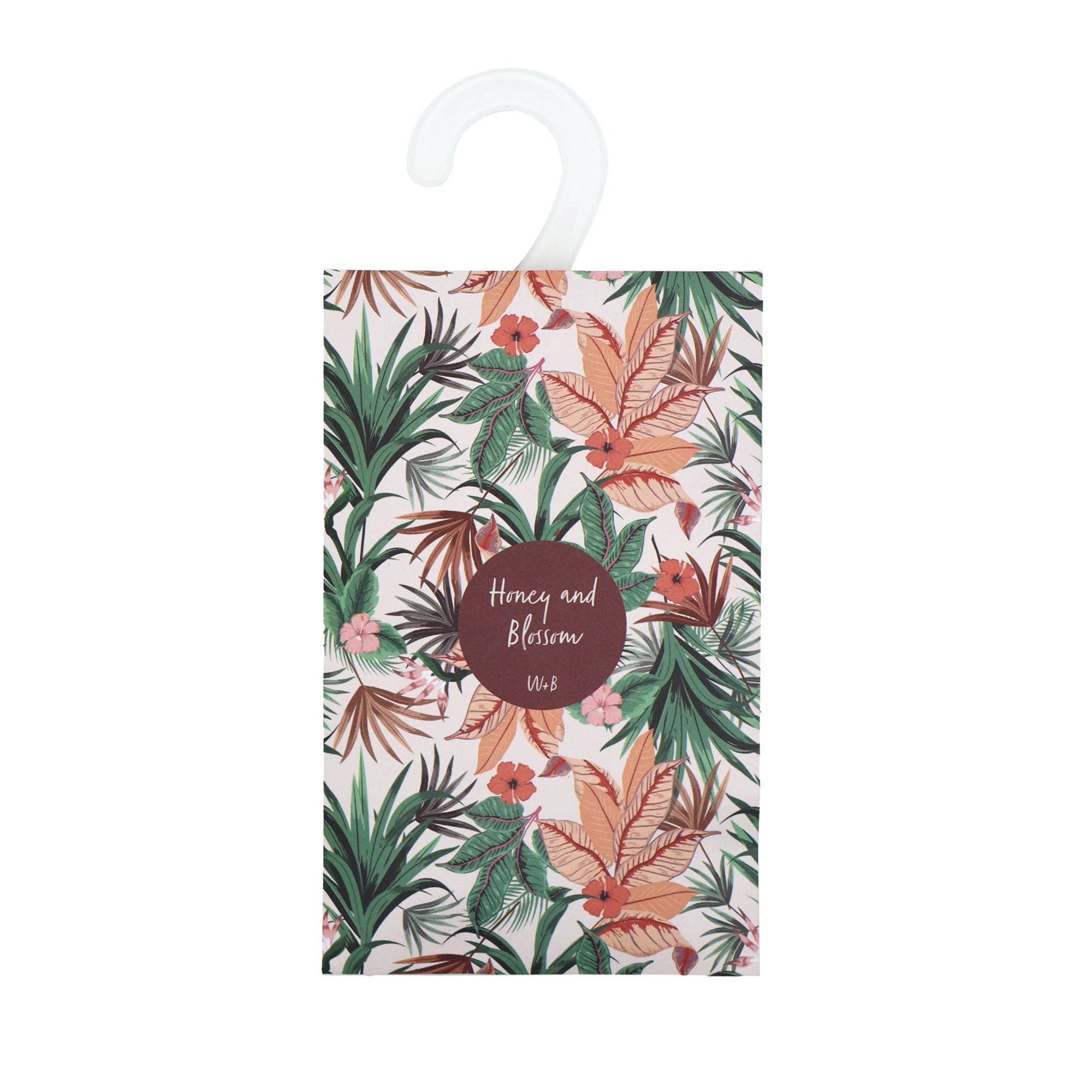 Robert Frederick Ltd – wholesale Sachet – Willow and Belle Scented Hanging Sachet - Set of 4 Honey and Blossom - Tropical Design2