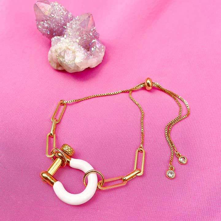 Pop Art Bracelet in Blanco for wholesale by Baddee Eleganza