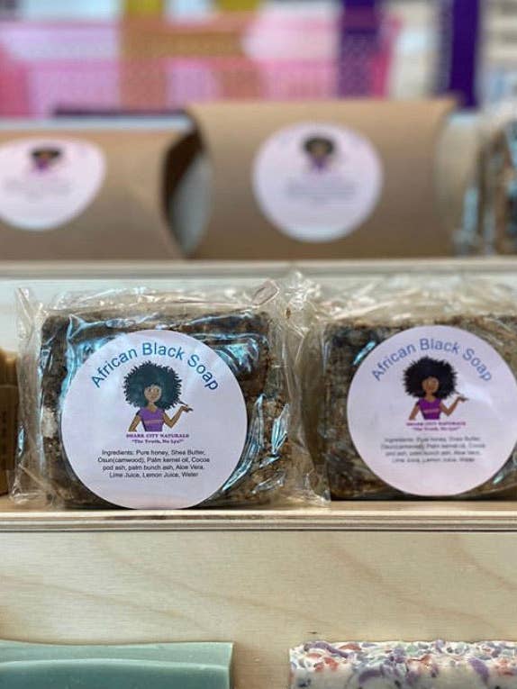 Savon noir africain pour la vente par Shark City Naturals