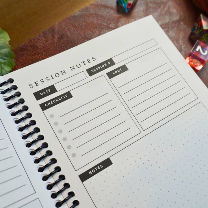 Minva Tabletop Design Co - Wholesale Journal/Diary - Character Compendium D&D 5e Multi-Character Journal