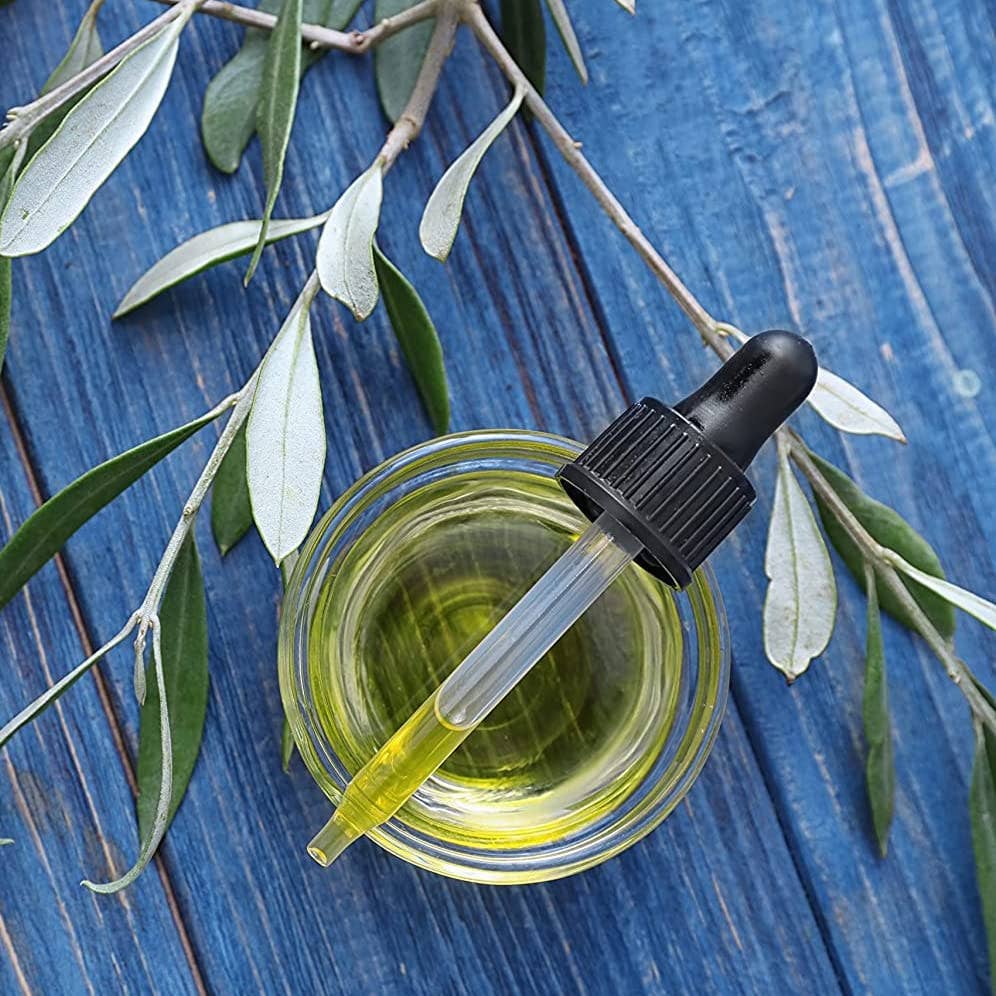 Kurated Korner – Suporte de óleo essencial por atacado – Frascos conta-gotas de vidro âmbar revestidos em preto 30 ml (6 unidades)8