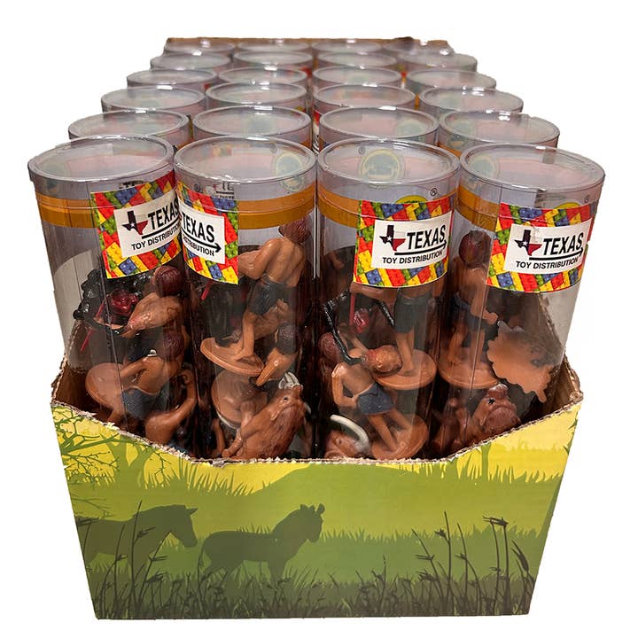Texas Toy Distribution – Großhandel Spielfigur – Kinder – Röhrenset mit prähistorischen Figuren von Primitive Man2