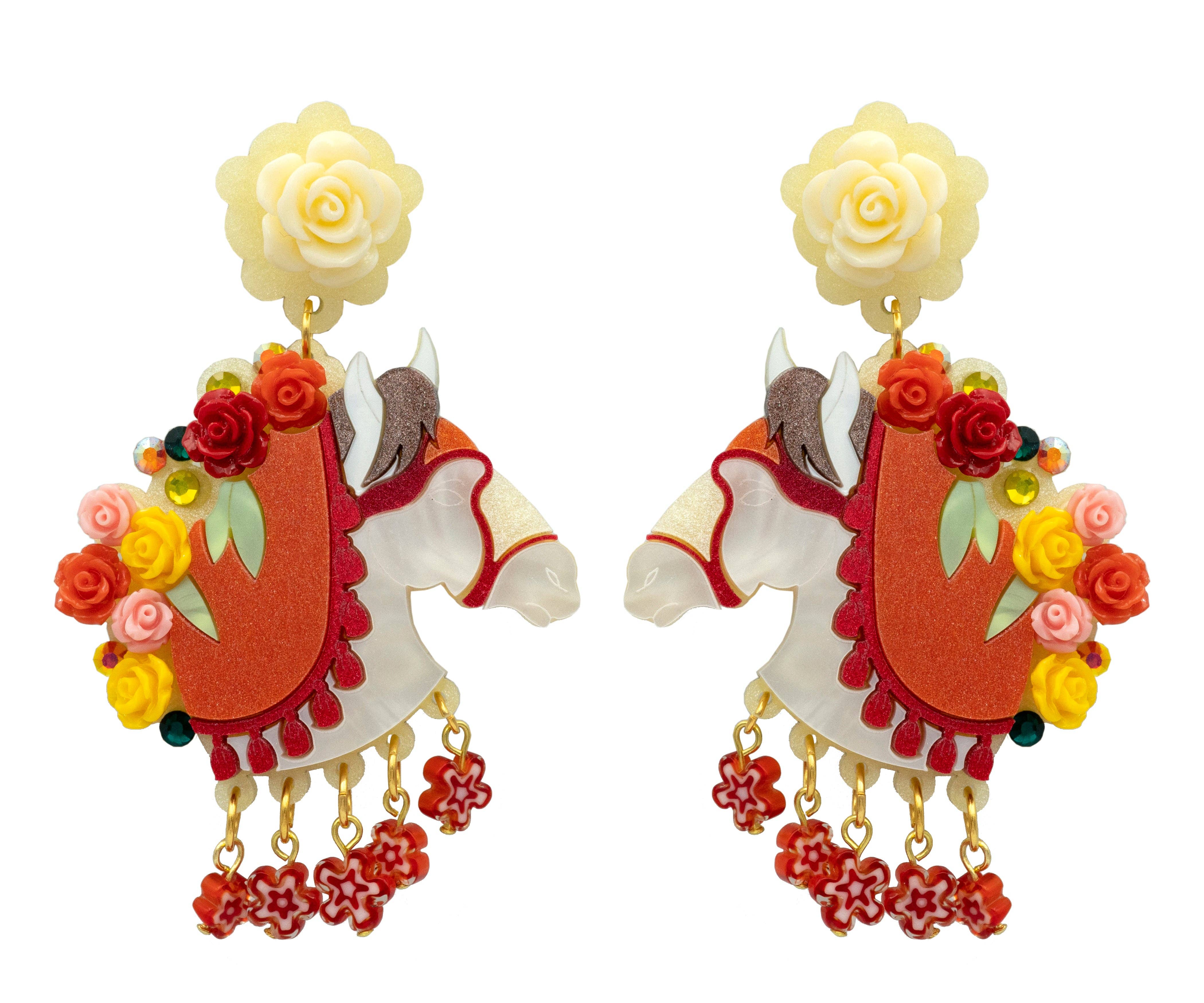 kiwipomelo - Wholesale Dangle Earrings - Il Cavallo Siciliano2