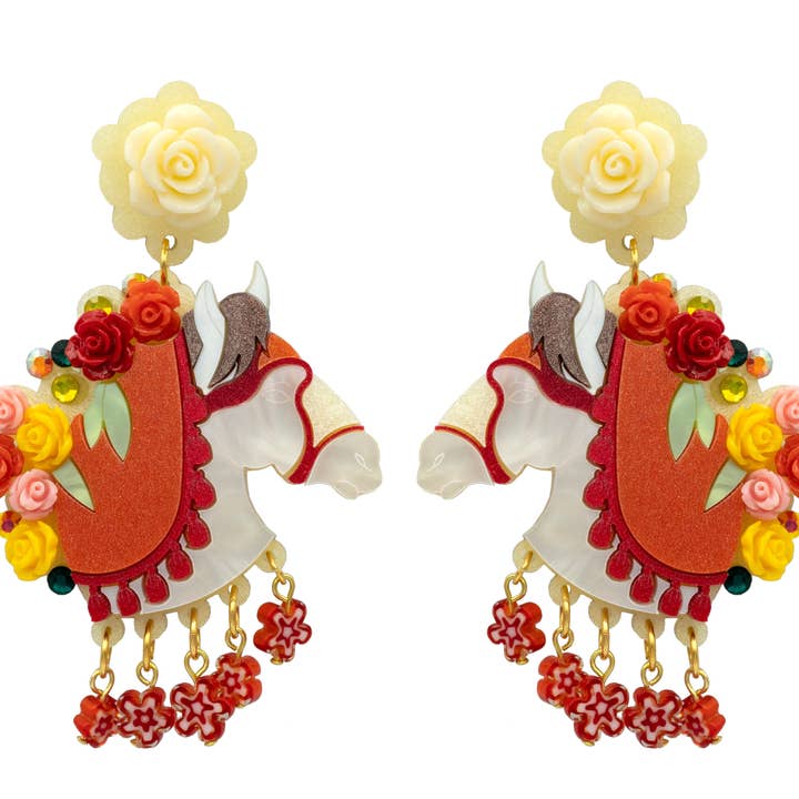 kiwipomelo - Wholesale Dangle Earrings - Il Cavallo Siciliano2