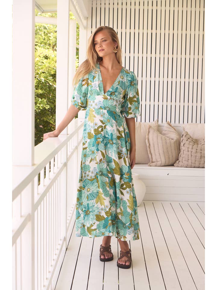 Jaase - Venta al por mayor Vestido - Mujer - Vestido maxi Daphne estampado AMAYA de Jaase3