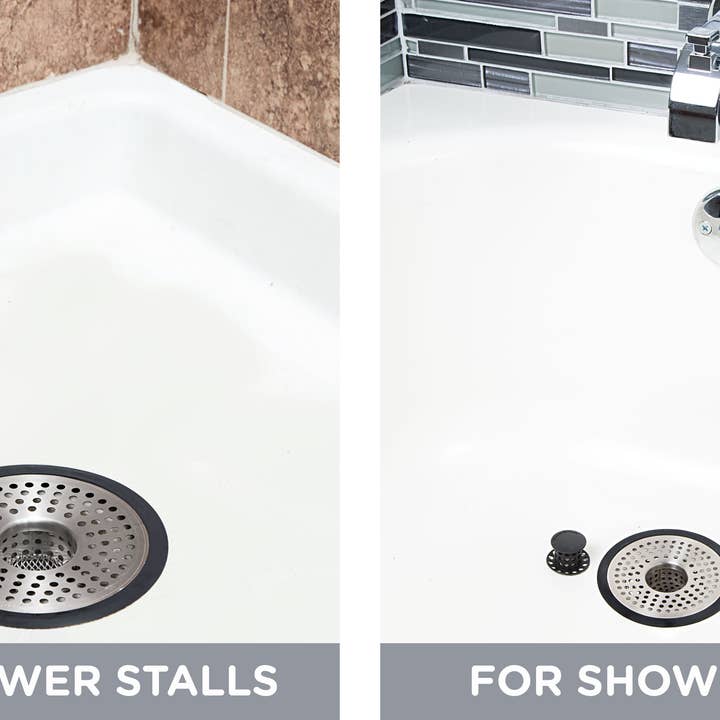 TubShroom - Wholesale Sink Strainer/Stopper - ShowerShroom Ultra Shower Stall Drain Strainer (Stainless)