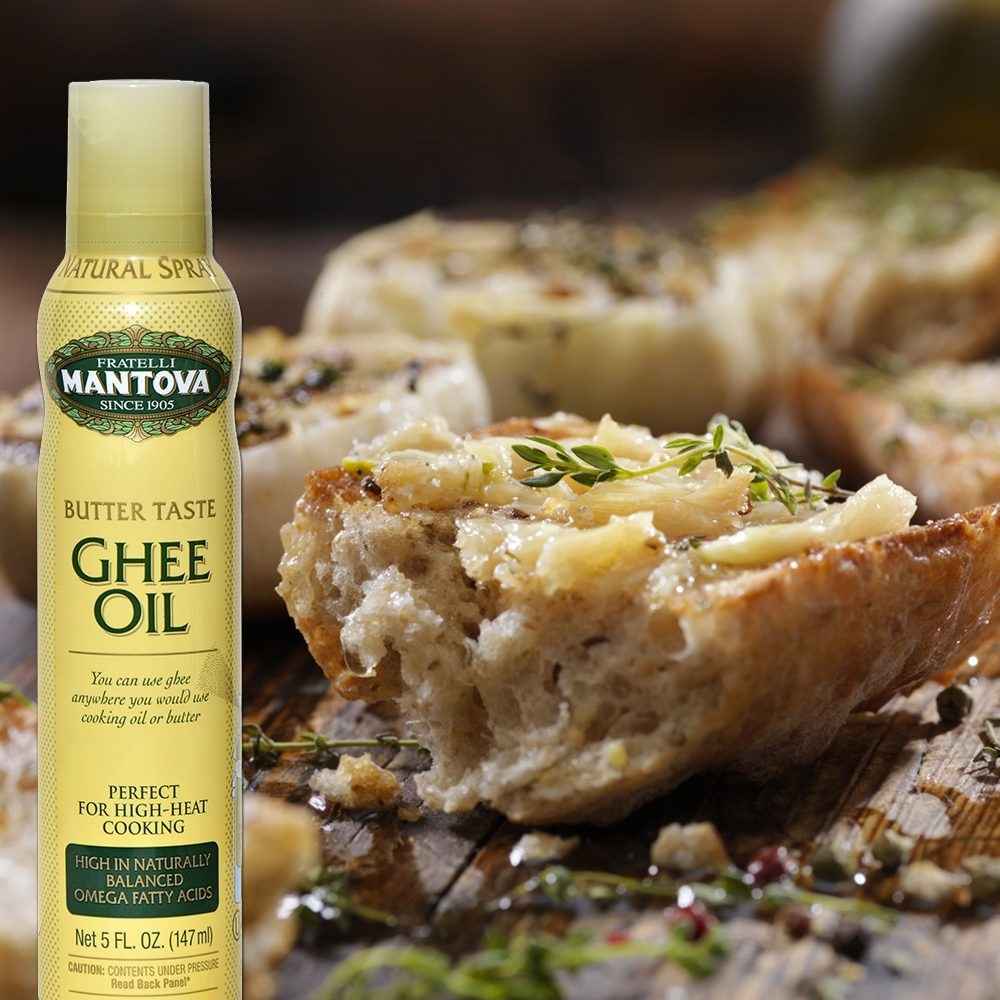 Fine Italian Food - Wholesale Cooking Oil - Mantova Butter Taste Ghee Oil Spray, 5 fl. oz.4