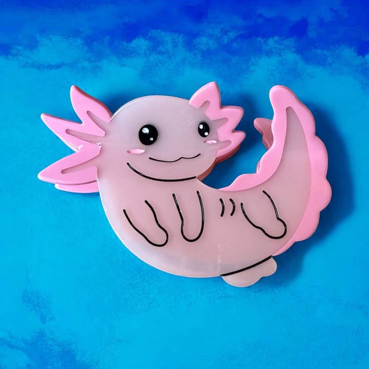 Axolotl Hair Claw/Clip for wholesale by FuchsiaPinks