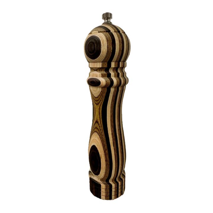 8" Natural Pakka Pepper Mill - Traditional for wholesale by Island Bamboo
