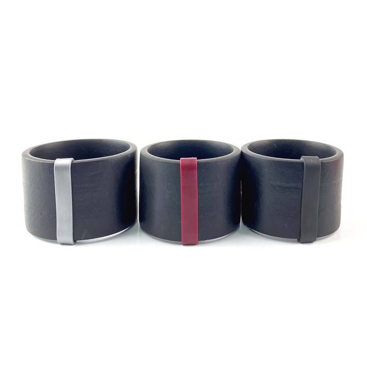 Industrial Edge Bangle, rubber bangle, streetwear bracelet for wholesale by Frank Ideas