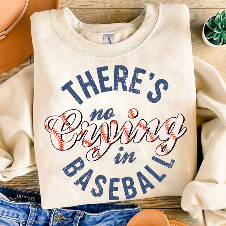 THERE IS NO CRYING IN BASEBALL for wholesale by Rustic Radiance