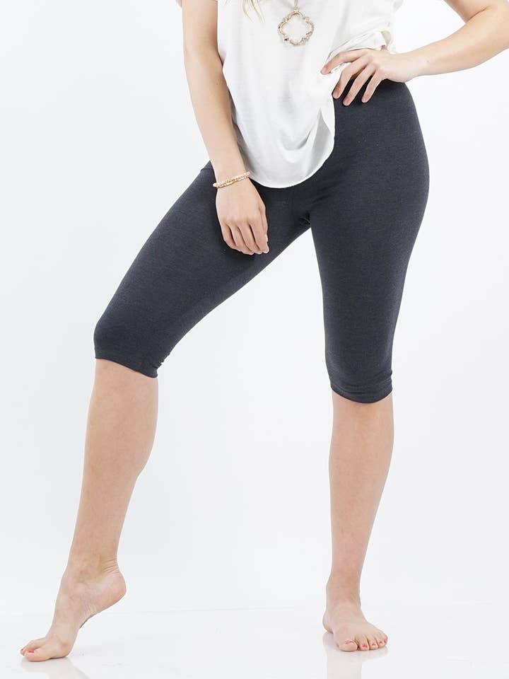 42POPS – Engroshandel Sports-/loungeleggings – til kvinder – .._ Plus size bomulds capri leggings