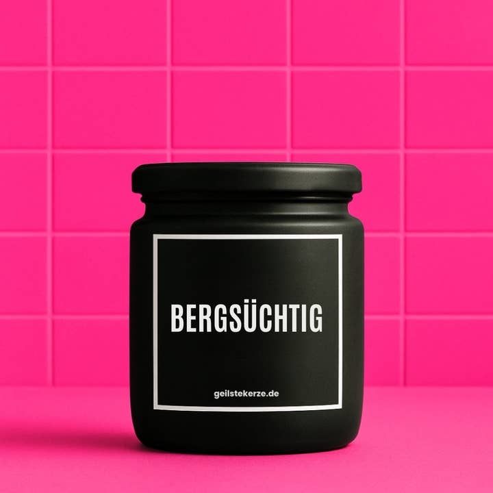 Vegan Organic Candle with Quote – MOUNTAIN ADDICTED for wholesale by geilstekerze