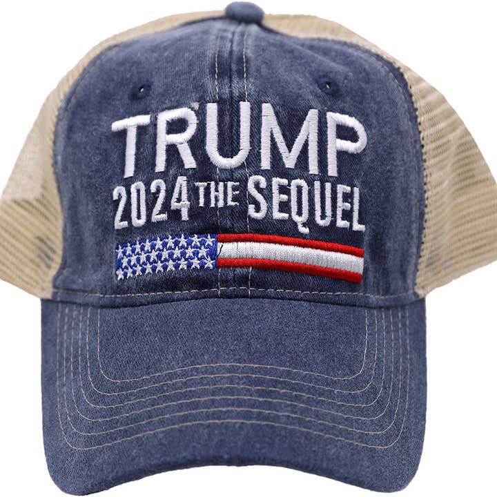 Regular Cap - Trump Hat - "2024 the Sequel" Stitching for wholesale by East Texas Sales & Service