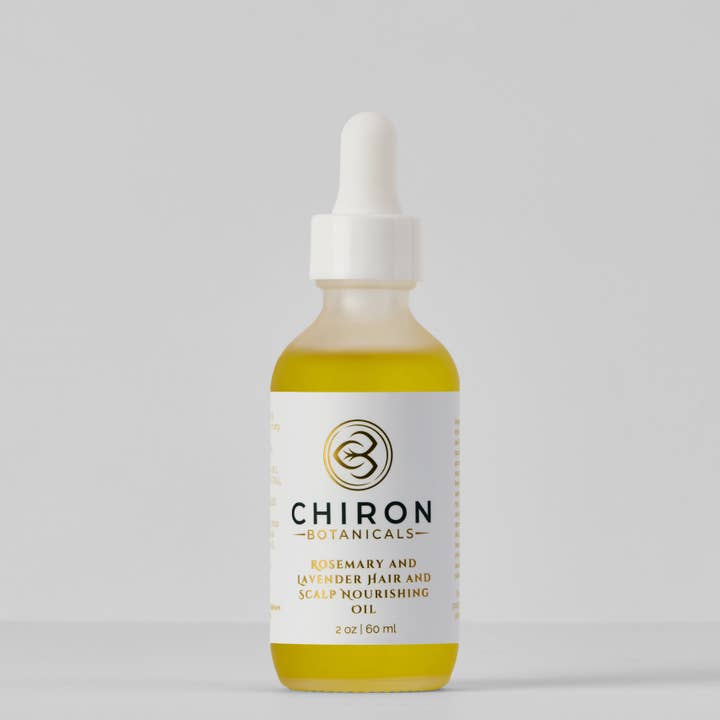 Rosemary and Lavender hair and scalp nourishing oil for wholesale by Chiron Botanicals