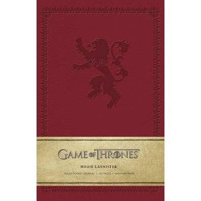 Game of Thrones: House Lannister Ruled Pocket Journal for wholesale by Insight Editions - #1 Pop Culture Publisher