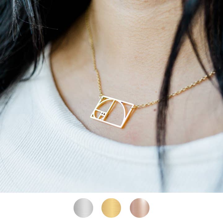 Collier Rectangle Golden Ratio pour la vente par Ad Astra Boutique