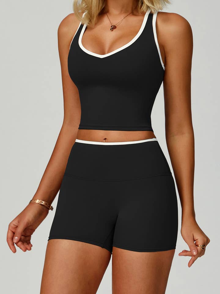 Crave by FW - Wholesale Athletic Top - Women's - V Neckline Racerback Sports Tank Top1