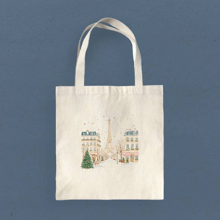 Bolsa de lona - Navidad en París para venta al por mayor de Boheme Bliss
