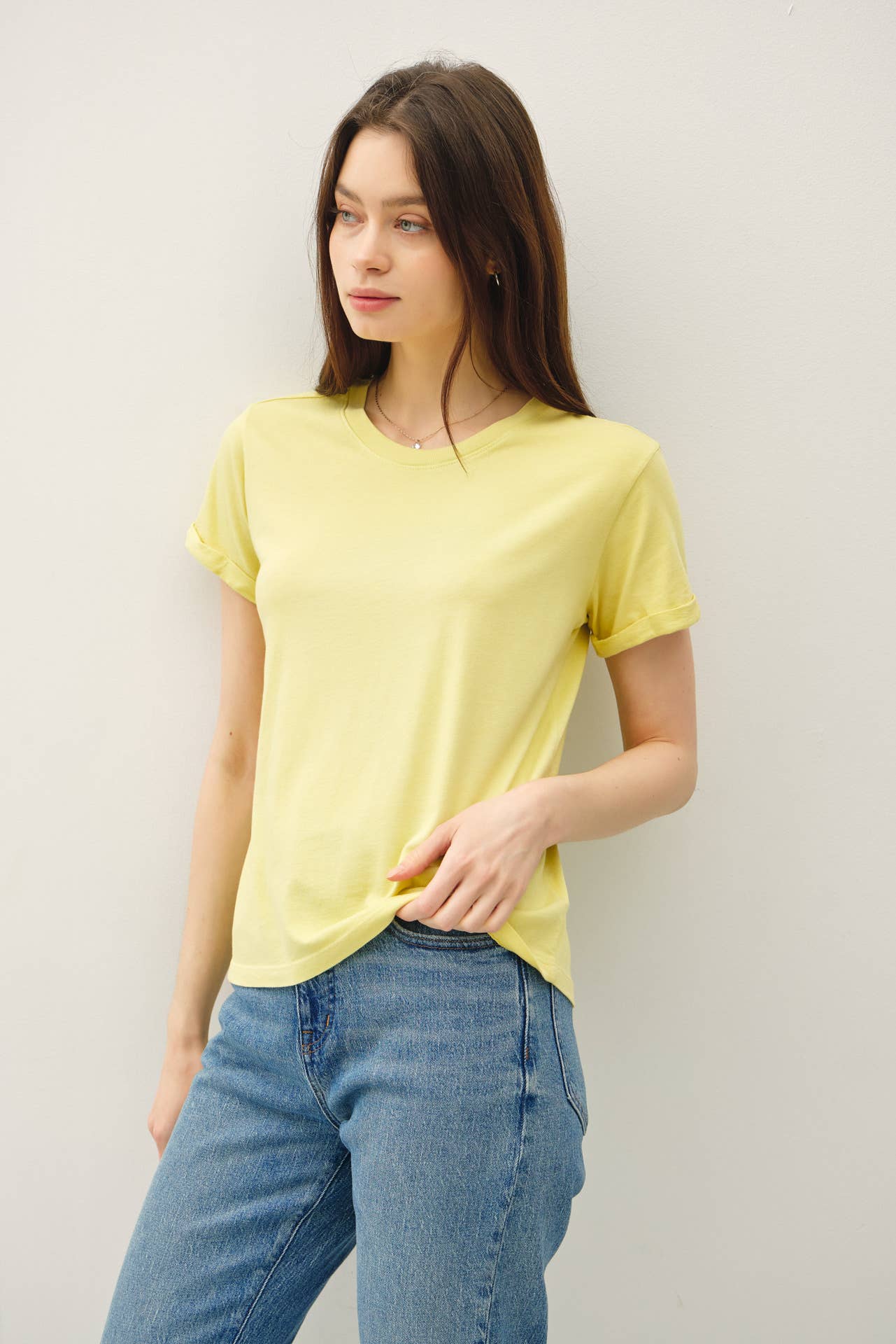 Be Cool - Wholesale T-Shirt - Women's - BOXY CUT TEE W/ ROLL SLEEVE4