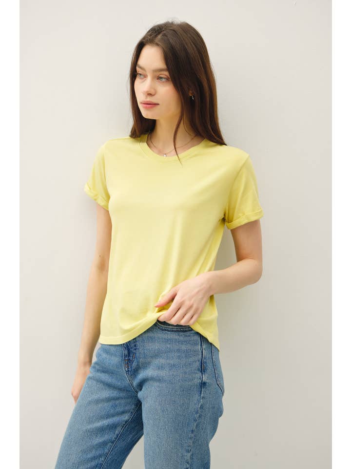 Be Cool - Wholesale T-Shirt - Women's - BOXY CUT TEE W/ ROLL SLEEVE4