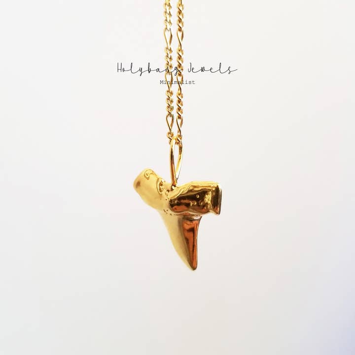 SHARK TOOTH PENDANT NECKLACE - VS12 for wholesale by HolyBang Jewels