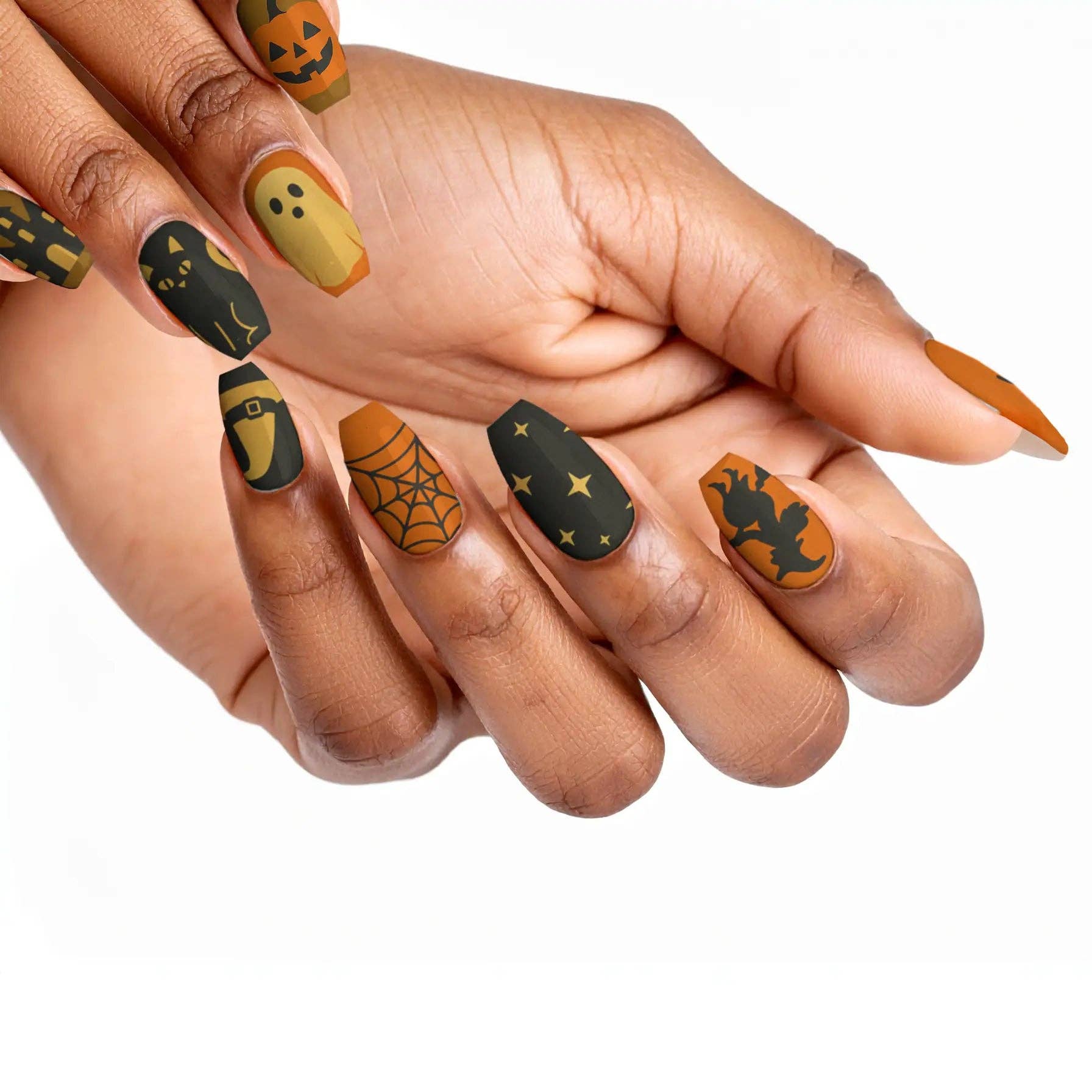 FYNE BODY - Wholesale Press-on/fake nails - Ghoul's Gold Glamour Halloween Press-On Nails40