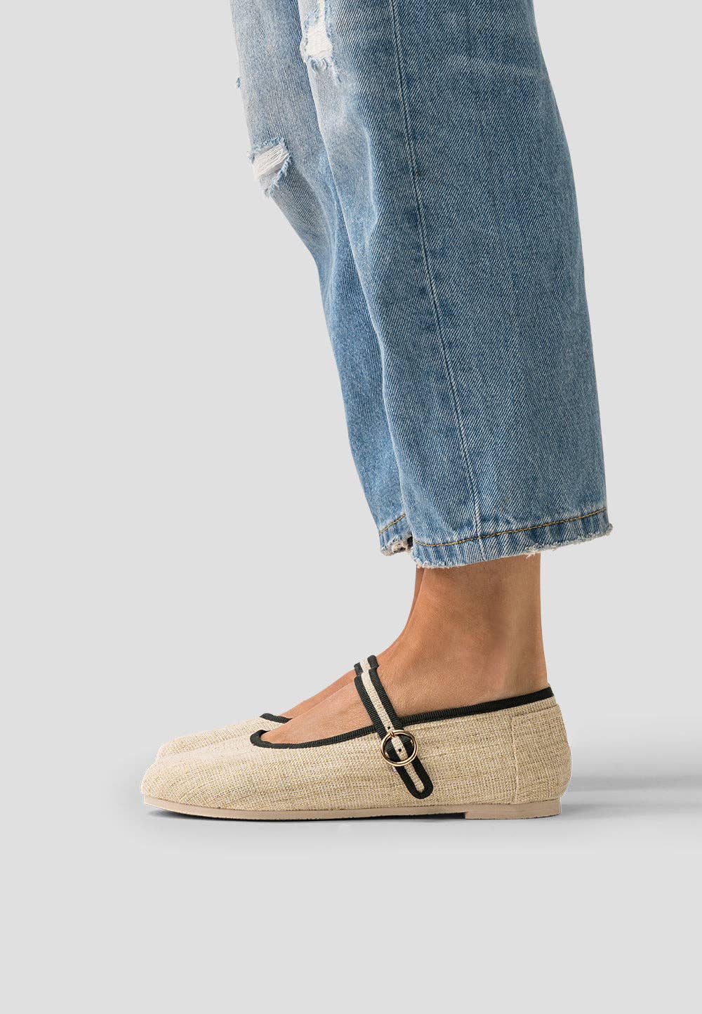 Paez – Großhandel Flache Schuhe – Damen – Mary Jane Day & Sparks Ecru - Damen4