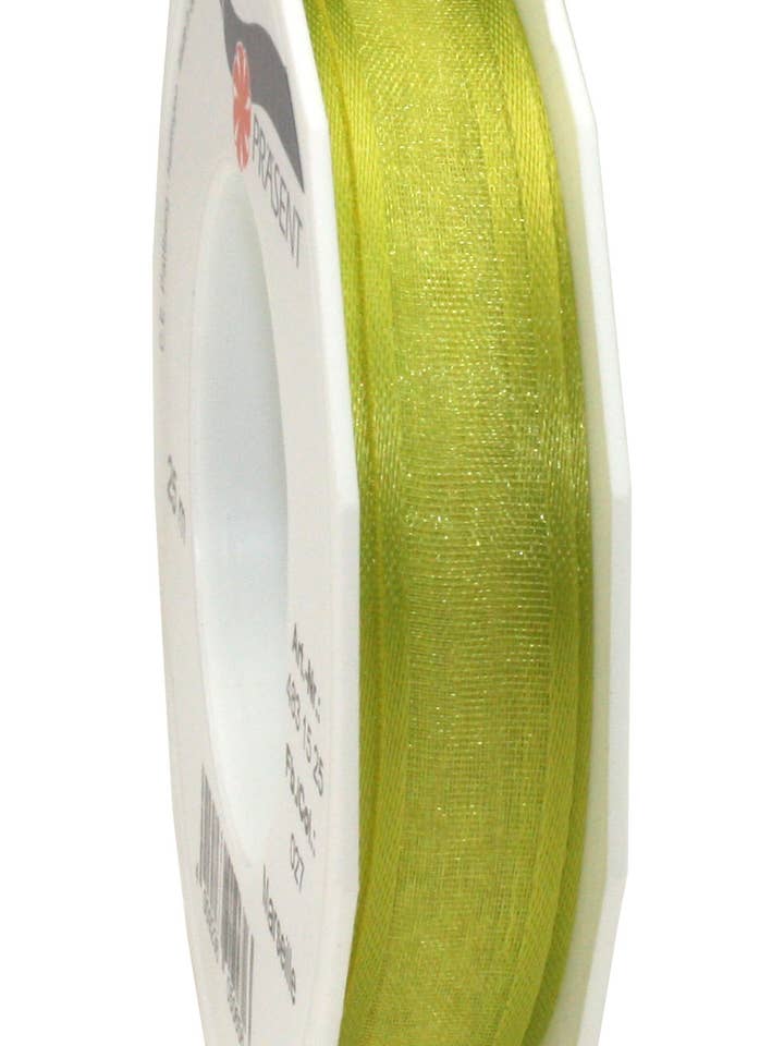 Marseille Organza 25m Rulle 15mm Lime for engroshandel hos C.E. PATTBERG GmbH & Co. KG