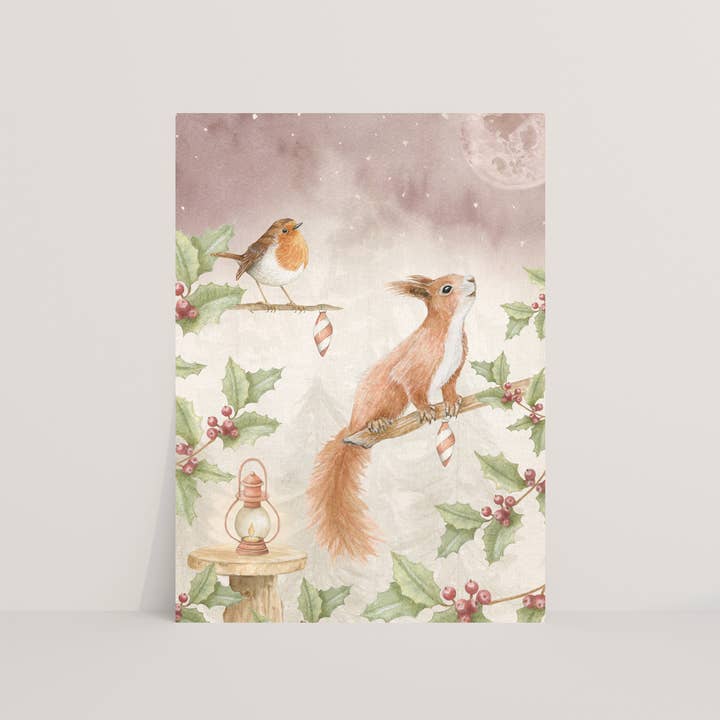 Vykort ekorre med rödhake för wholesale av Appeloogje