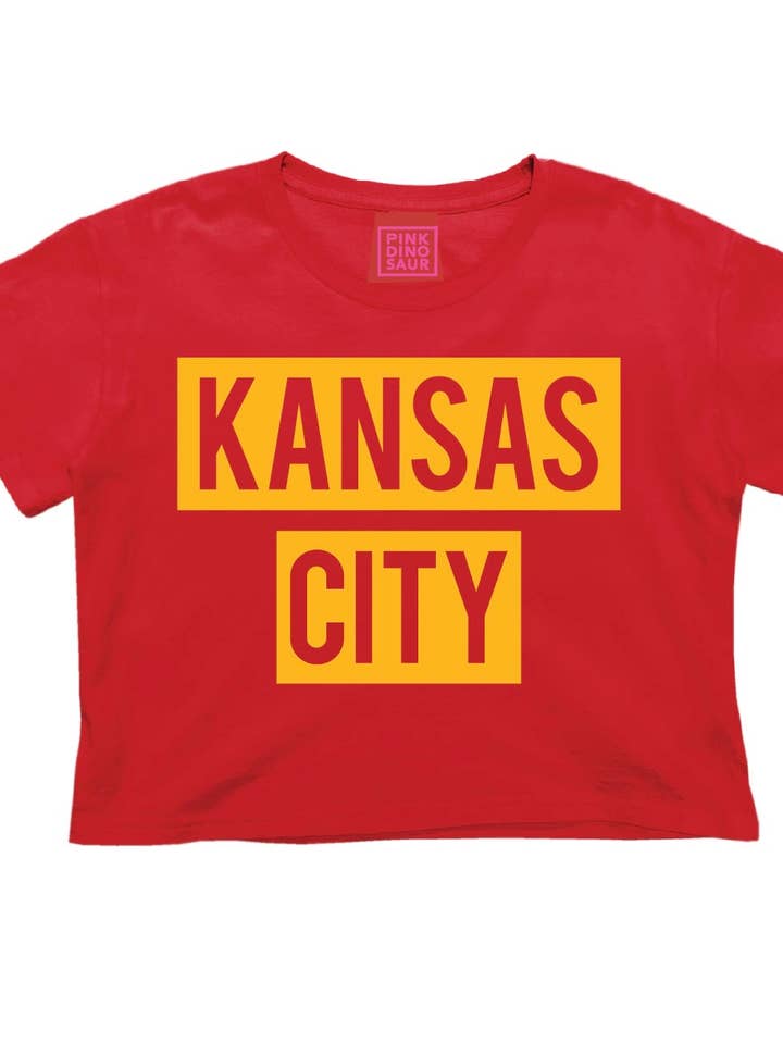 Red & Yellow Signature Crop Tee Pack for wholesale by Pink Dinosaur