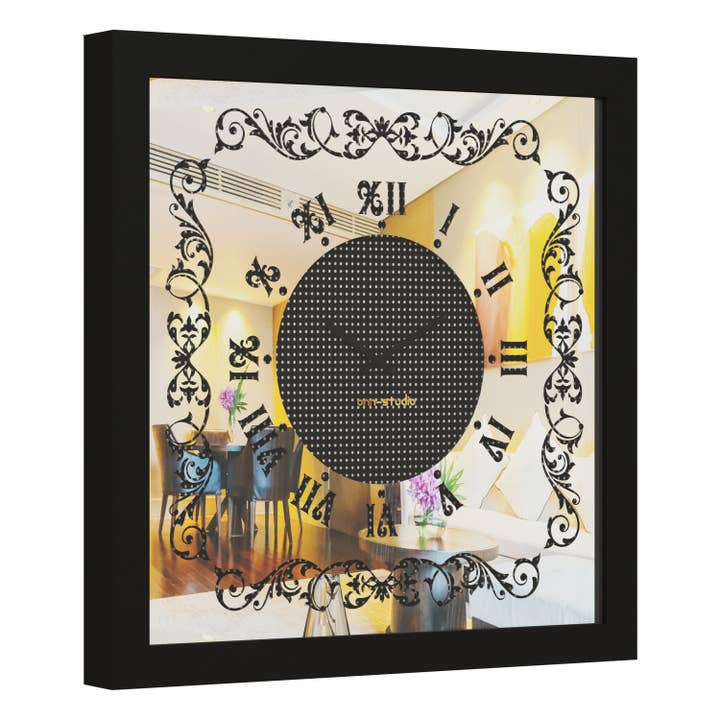 Onn Studio Black Square Diamond Rhinestone Mirrored, for wholesale by Onn Studio By Merit Home