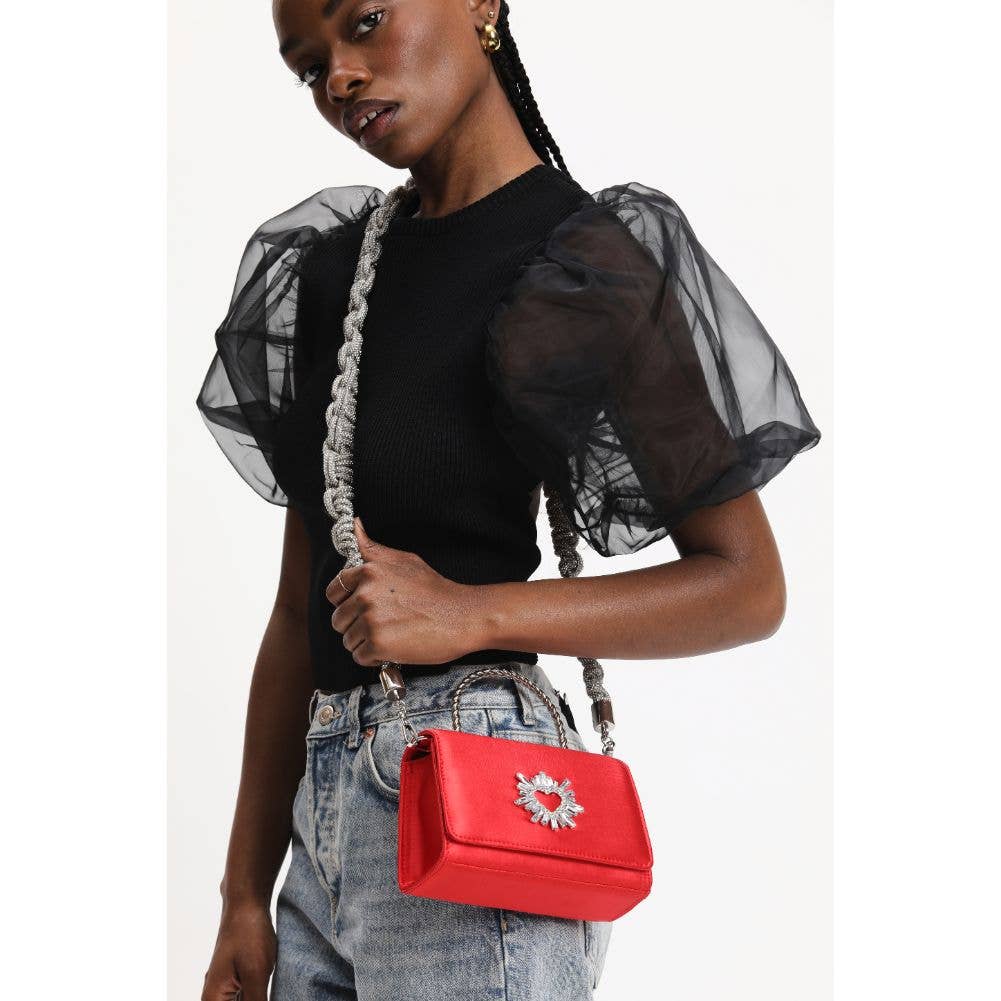 Silver Sparkling Visions Crystal Rhinestone Bag Shoulder Strap for wholesale on Faire1