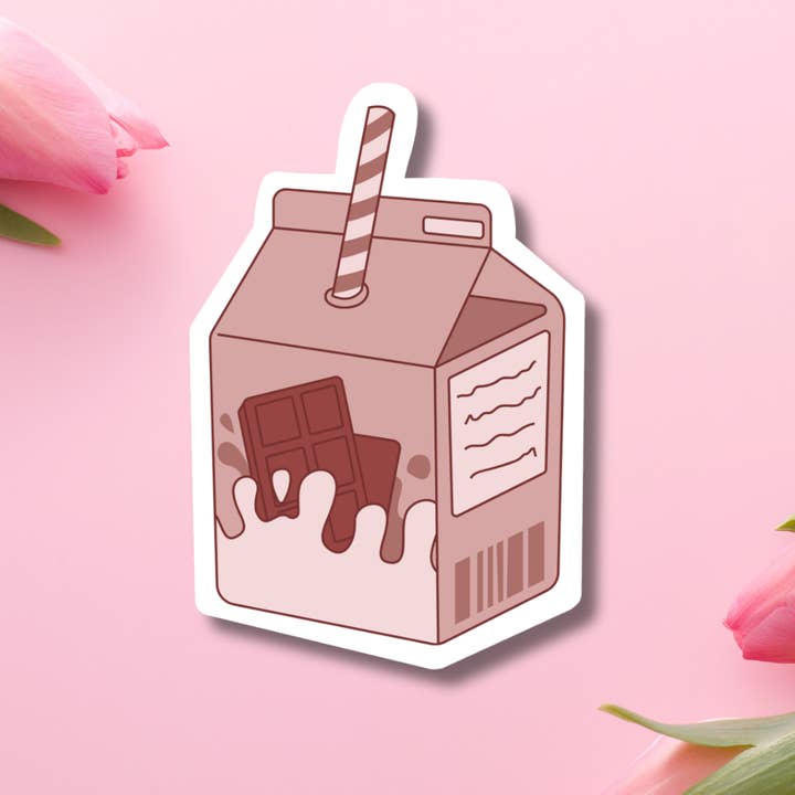 Schokoladenmilch-Box Vinyl-Aufkleber für den Großhandel von Hikaru Tara Art Arst & Craft Gift Shop