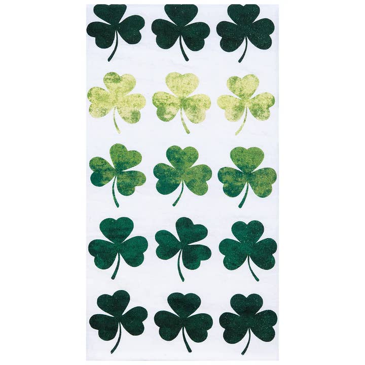 C&F Home - Wholesale Tea Towel - St. Patrick's Day Watercolor Clover Kitchen Towel