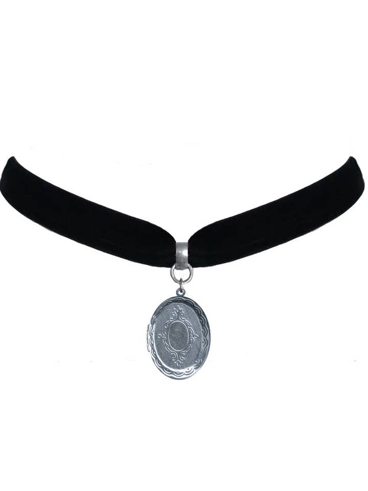 Klassieke Ovale Medaillon Fluwelen Choker Ketting voor wholesale door Classic Hardware