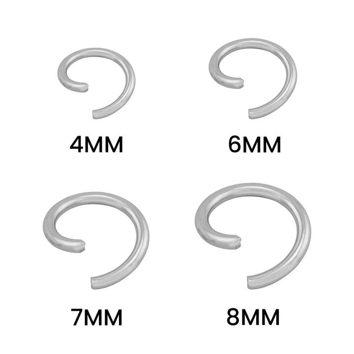 WJW - Wholesale Craft Supplies - Stainless Steel Jump Ring Connectors 100 Pack