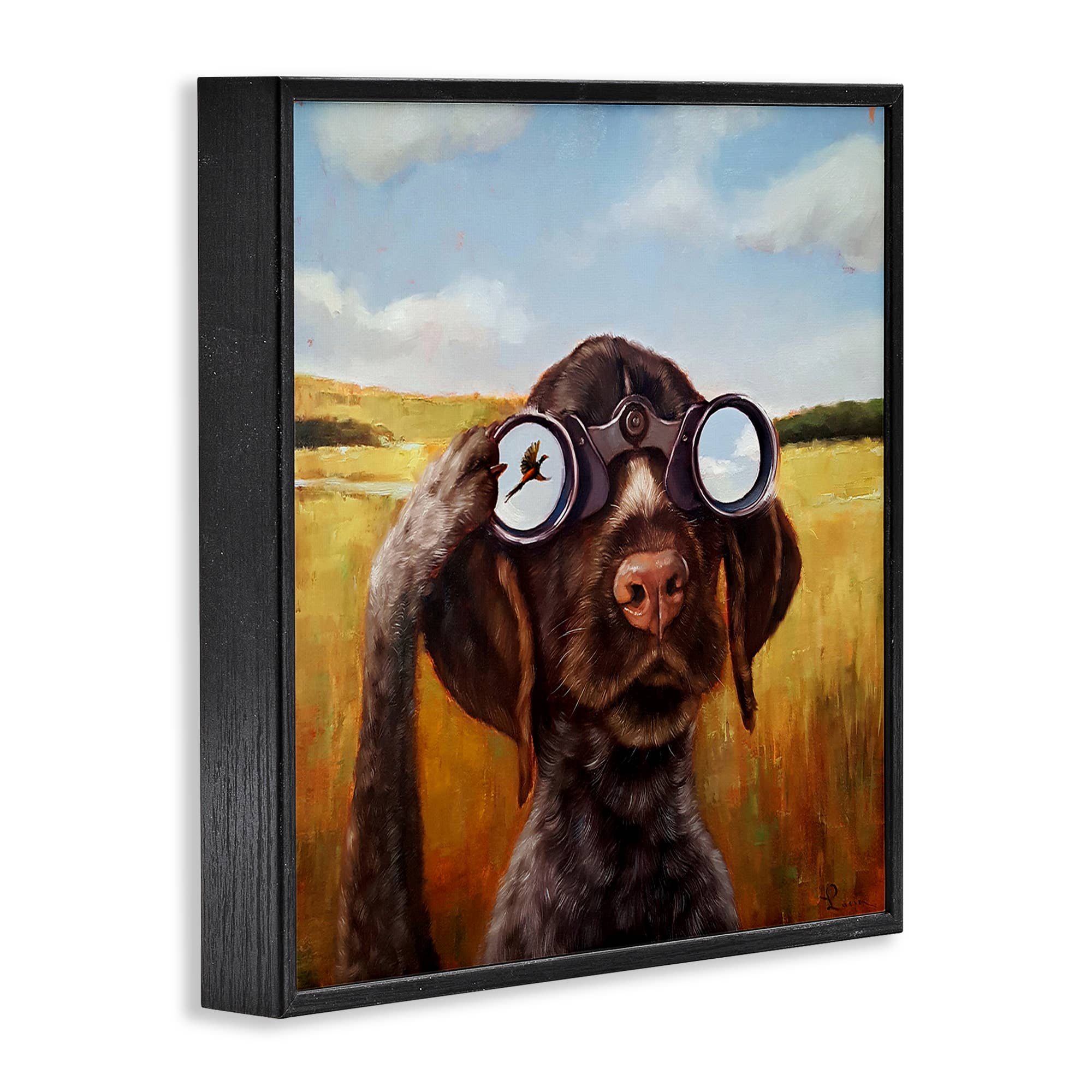 Stupell Industries - Wholesale Wall Sign - Dog Watching Bird Binoculars - Framed Wall Art13