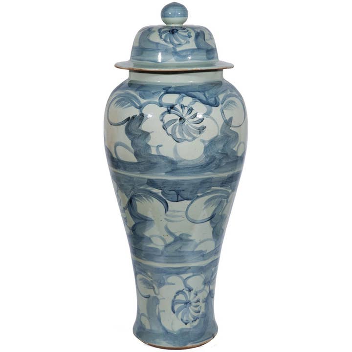 Silla Flower Temple Jar Extra Large for wholesale by Legend Accents
