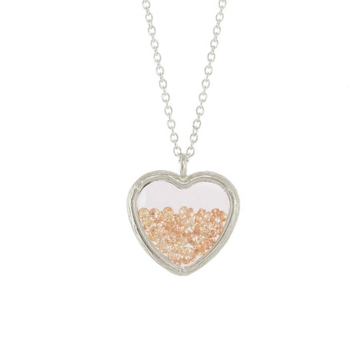 Catherine Weitzman - Wholesale Pendant/Charm Necklace - Large Heart Shaker Necklace