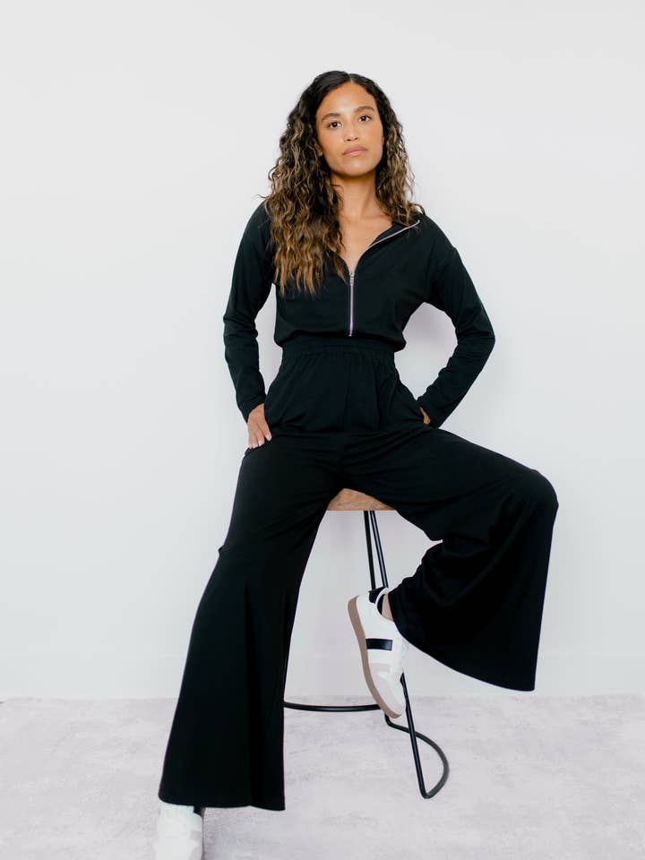 SavraƩ - Wholesale Jumpsuit - Women's - Claire Zipper Jumpsuit7