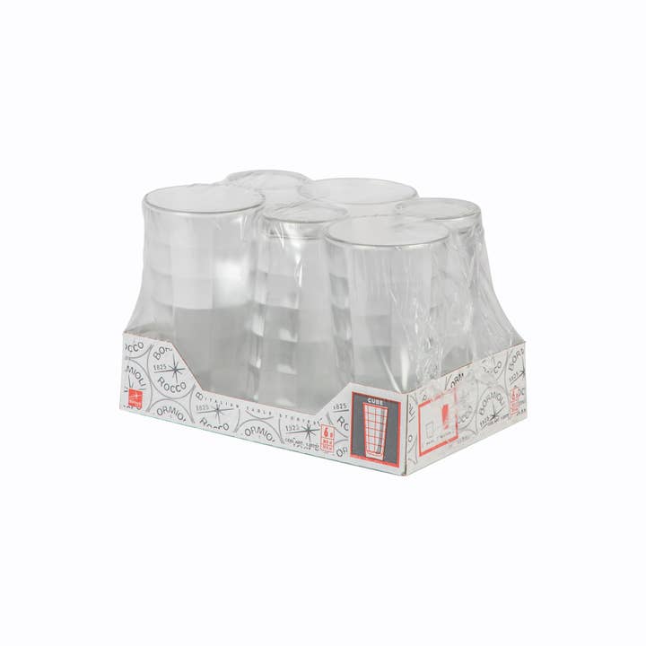 Rinkit Ltd - Wholesale Cocktail/Liquor Glass - Bormioli Rocco Cube Highball Cocktail Glasses - 365ml