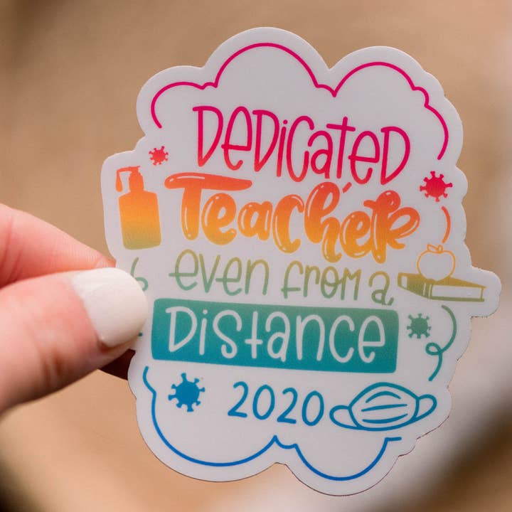 50 Aufkleber - Dediziertes Lernen aus der Ferne, 3x3 für den Großhandel von Savannah and James Co