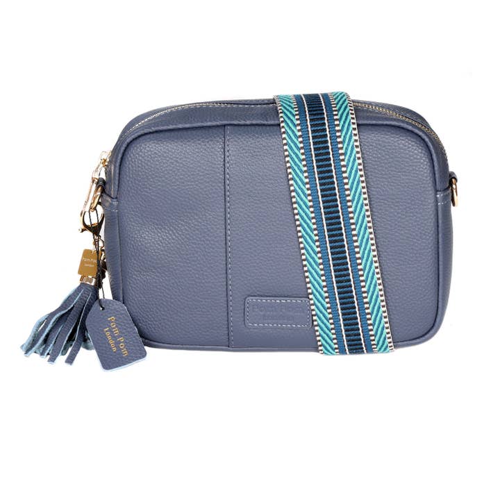 Pom Pom London – wholesale Crossbody bag – Women's – Pom Pom London City Bag Slate Blue1
