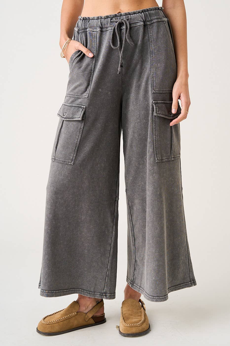 mittoshop – Calças - Mulher por atacado – CALÇAS DE PERNA LARGA DE CINTURA LARGA COM ELÁSTICO FRANCÊS FELPUDO16