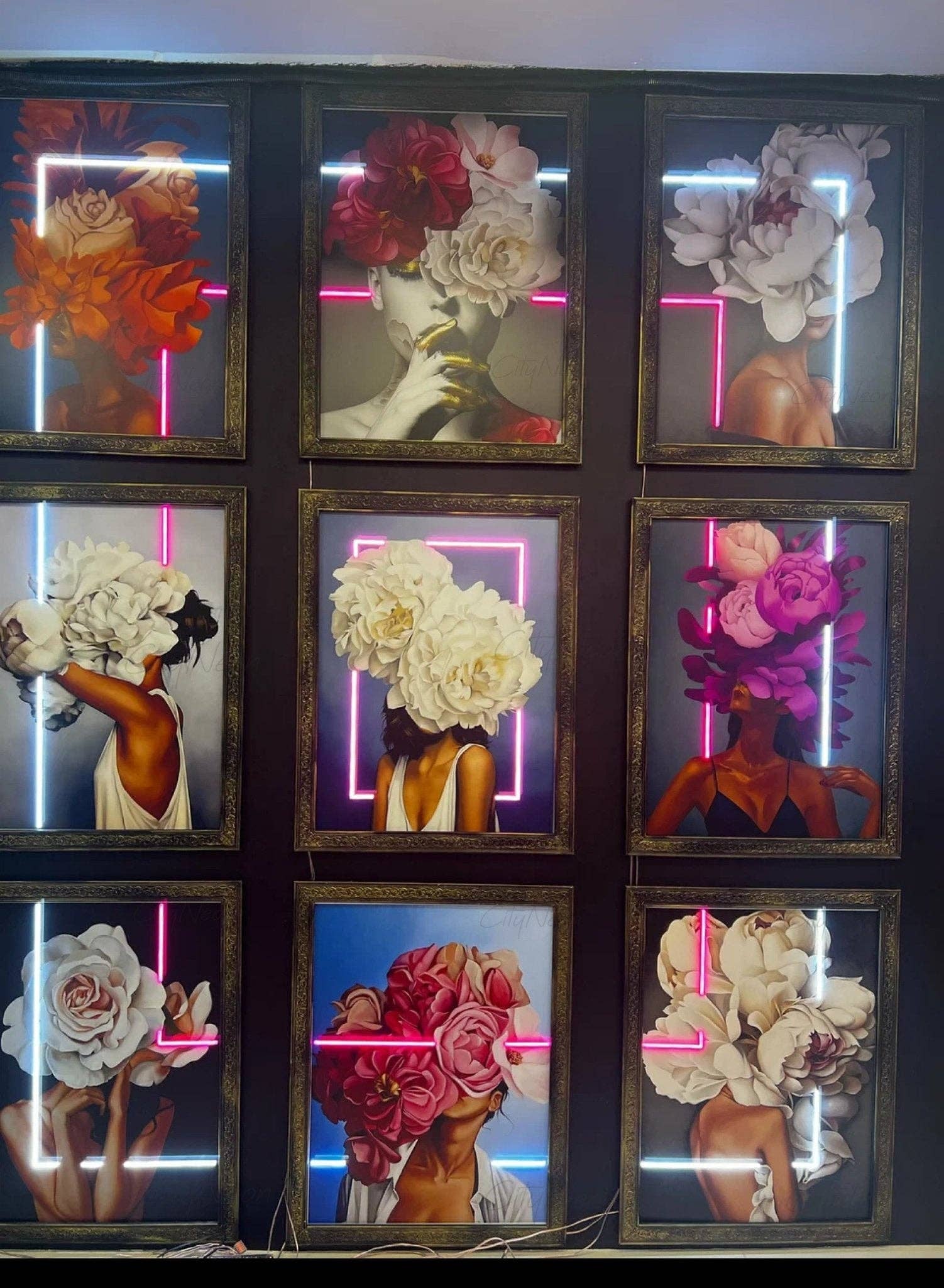 CityNeon - Wholesale Neon Sign - Neon Flower Painting Art - Flower Boutique Decor, Gallery Accent Walls, Statement Wall Arts9